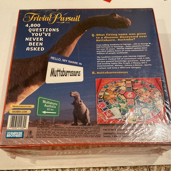 NWOT Trivial Pursuit Volume 6 - Sealed Package - Picture 2 of 4